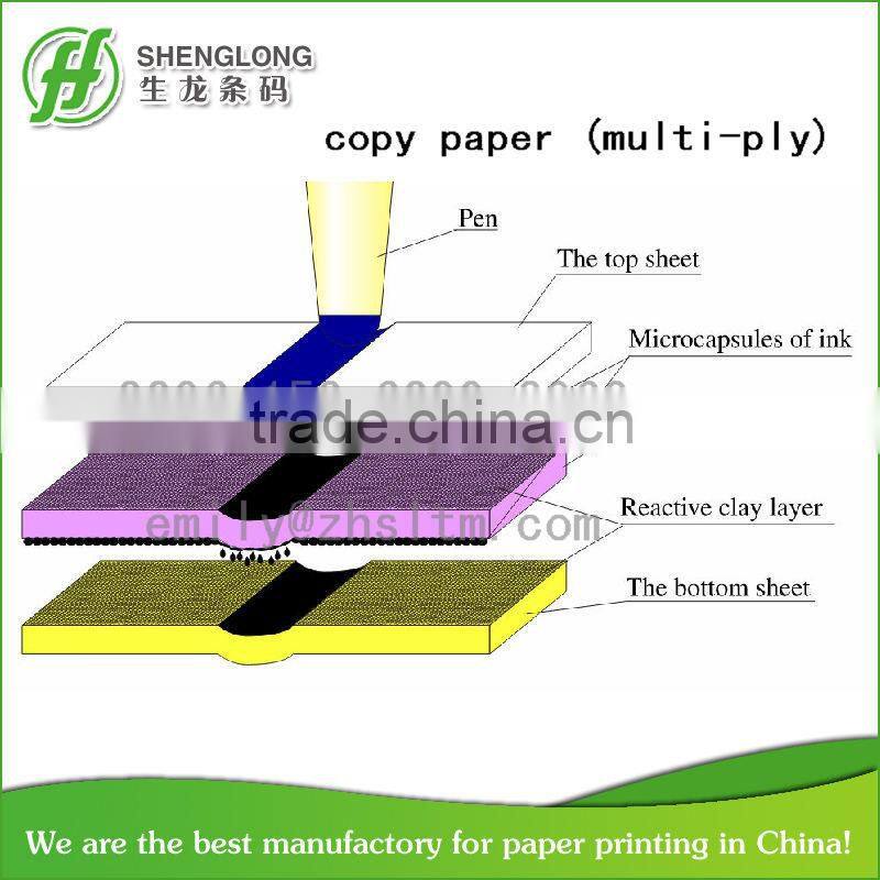 (PHOTO) 4-ply color paper with bar code sales order