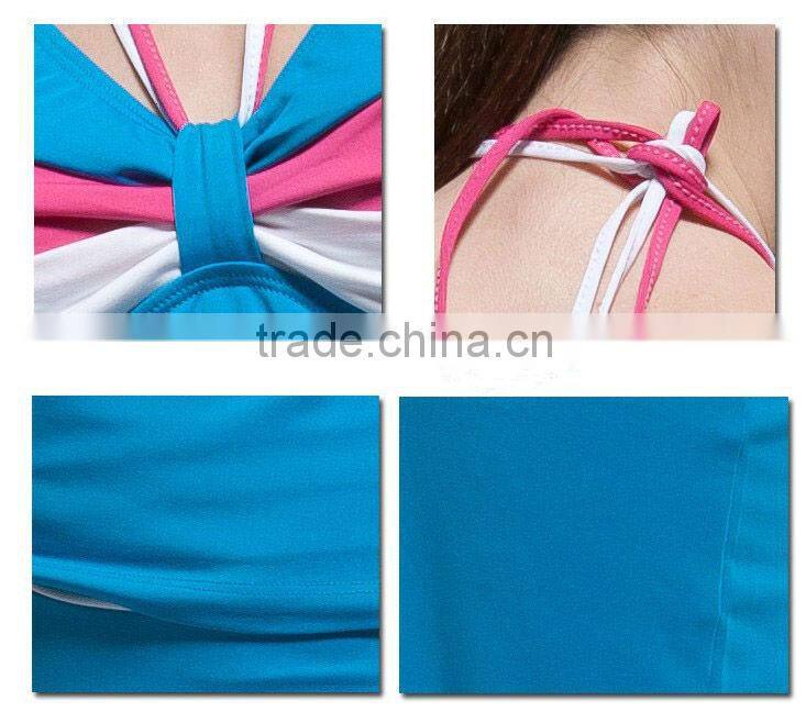 hot sales fitness blue Yoga and Bodybuilding suit