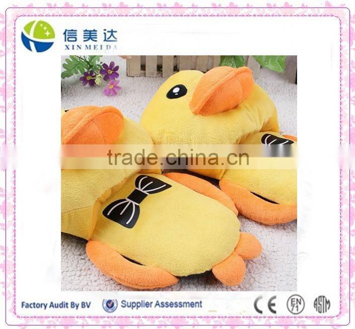 2016 new men women indoor home slipper cute duck animal shape plush antskid room slippers