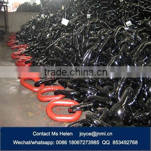 Black tarred Stud Link anchor chain 22mm U2 U3 steel chains