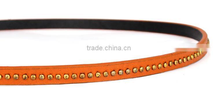 2014 Korean Fashion Ladies PU Rivet Bowknot Belt SWF-W15062925