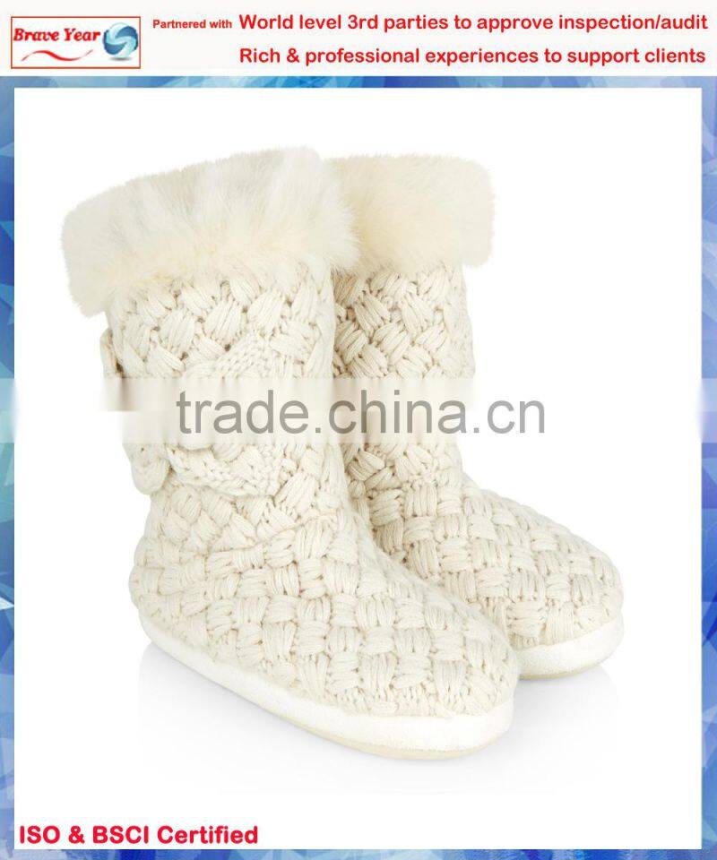 Cable kint white boots,2014 fashion cable knitted platform boots,boot girls