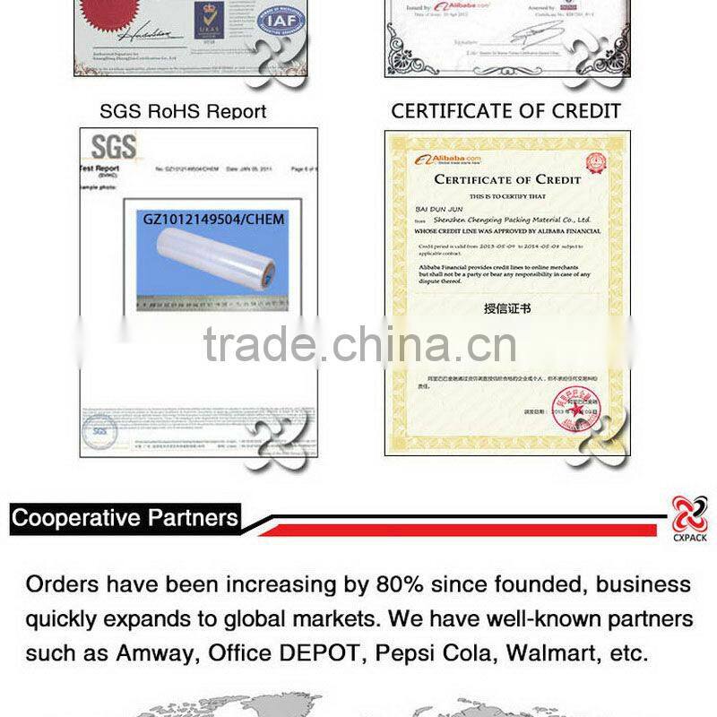 China wrap pallet colored moisture proof film