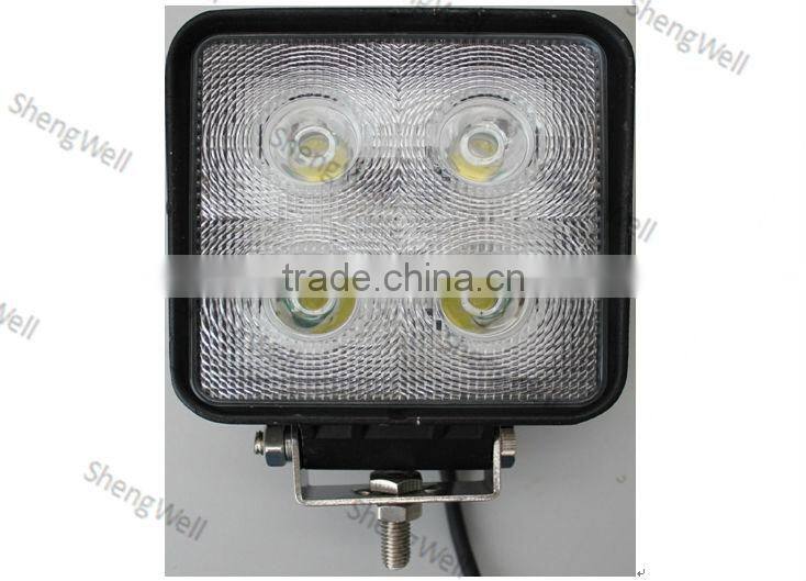 4" 40W 9--32V Square CREE LED work light 1year factory warranty CREE led work light auto led work light led work light truck