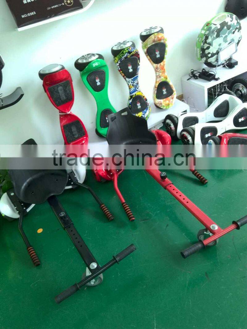 Outdoor sports electric hoverkart for kids hoverseat for 2 wheel slef balancing scooter