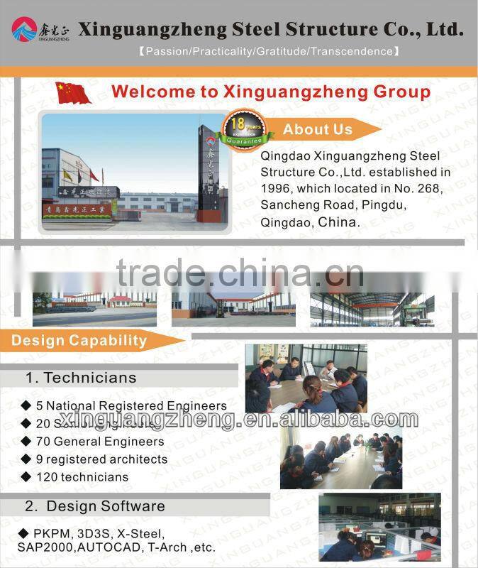 ISO9001:2008 steel structure portal frame building