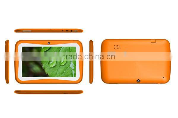 7 inch RK3126 quad core rubber cover tablet pc for kids