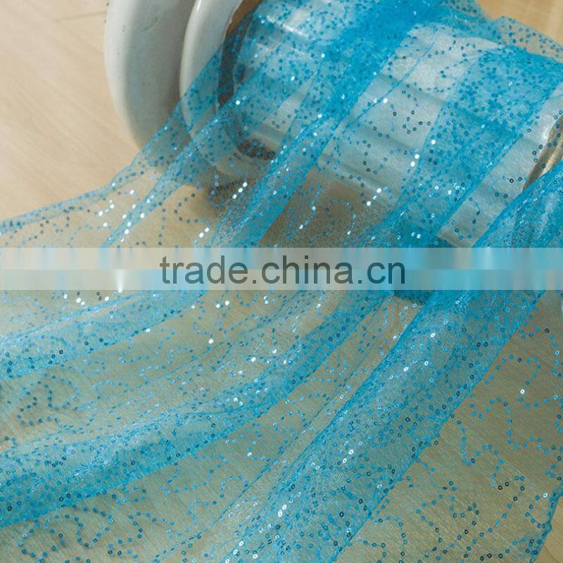 sequin tulle fabric for clothing wedding