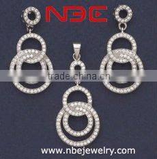 factory offer 925 sterling silver jewelery sets