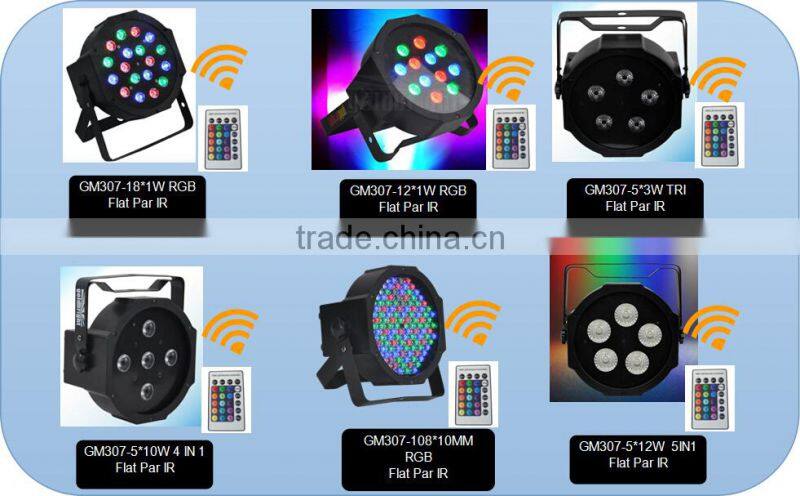 Wall washing PAR 64 light effects RGBWA slim par