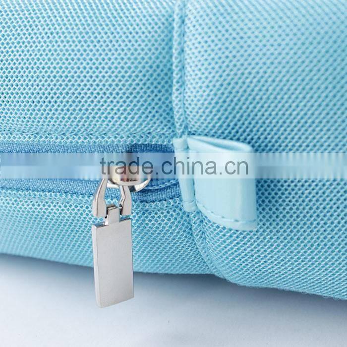 Two set blue mesh cosmetic bag with hanger Factory direct