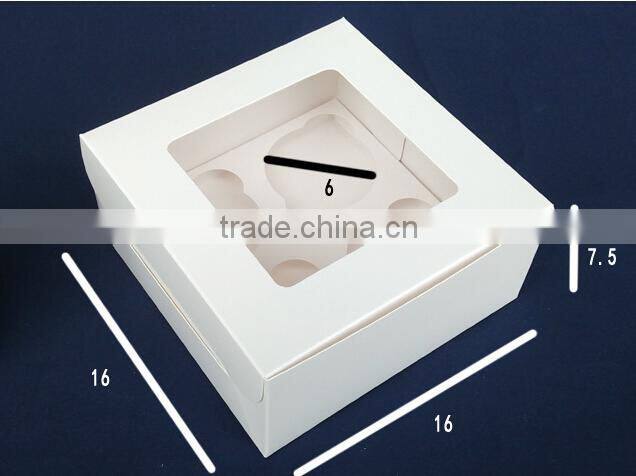 High quality kraft cupcake box.cheap cupcake box 4pc