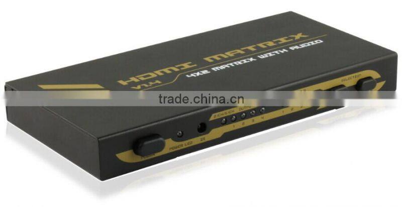 New Products For Distribution 4x2 HDMI Matrix, 4 to 2 Video Matrix 4Kx2K for HDTV