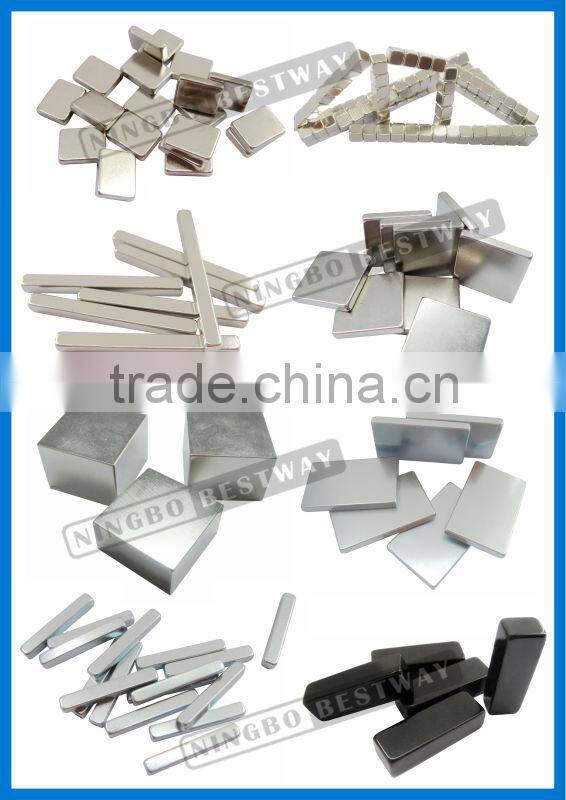 Factory of N38H N40 N42 N52 powerful block neodymium magnets for magnetic separation