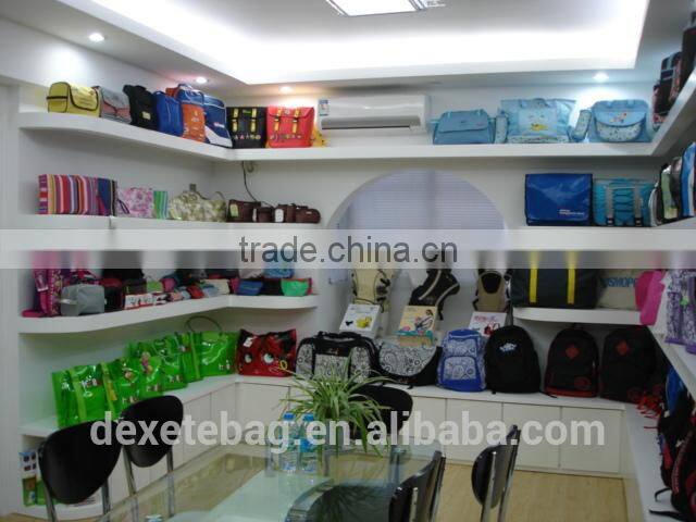 Bright canvas material china cute girls school backpack