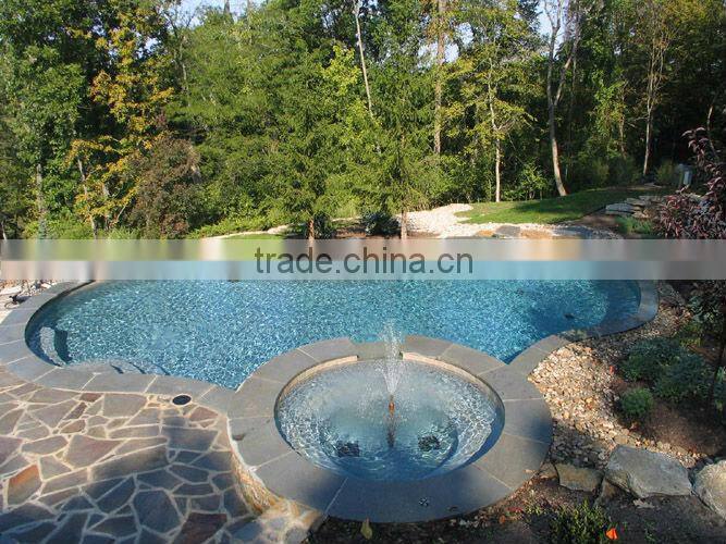 Blue gold silk pool mosaic glass tiles HG-GX003