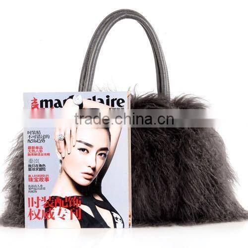 Wholesale Genuine Mongolian Lamb Fur Bag for Fashion Women with Reasonable Price Fur Bag