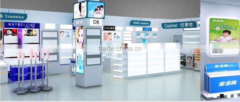 Hot sale cosmetic display racks stand series for exhibition