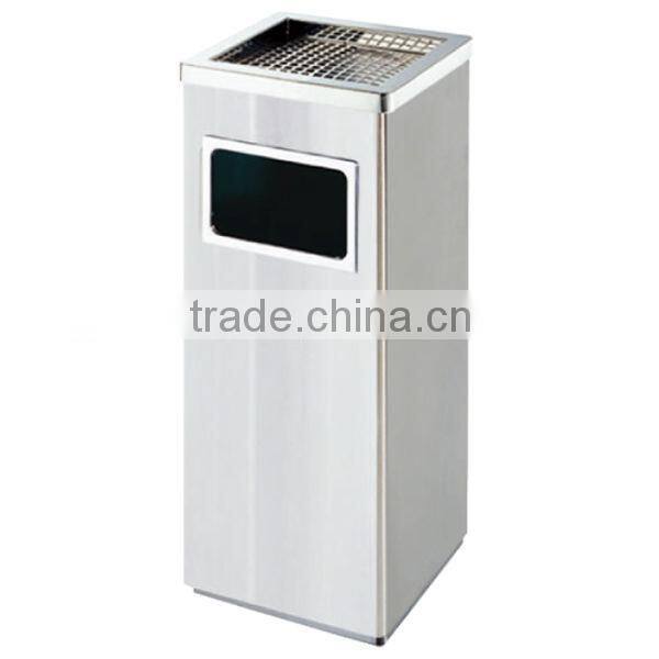C-122 Debris Collection Waste Container Litter Bin with Gridding Top