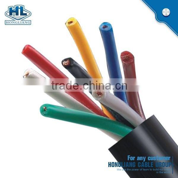 flexible control cable PVC insulated& sheathed copper wire braiding screened control cable