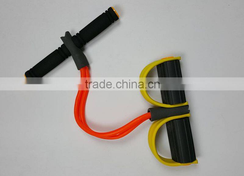 Bodybuilding Expander Elastic Pull Rope, Foot Abdomen Trainer, Sit-ups Training Equipment, Pedal Fitness Latex Tube Foot Elastic