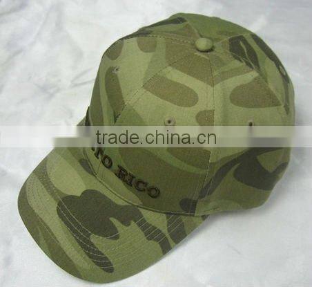 camouflage colour washed cotton military style caps