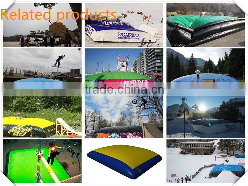 wholesale snowboard inflatable stunt bag ,big airbag price for sport games