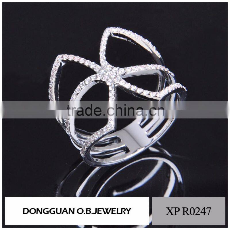 New arrival wedding 2016 latest design white gold ring for women