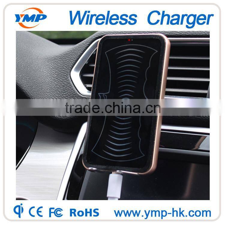 Qi standard 3 coils car mobile phone wireless charger holder