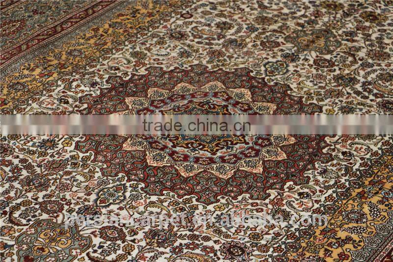5x8ft persian silk rugs popular sale golden sunflower designs silk rug