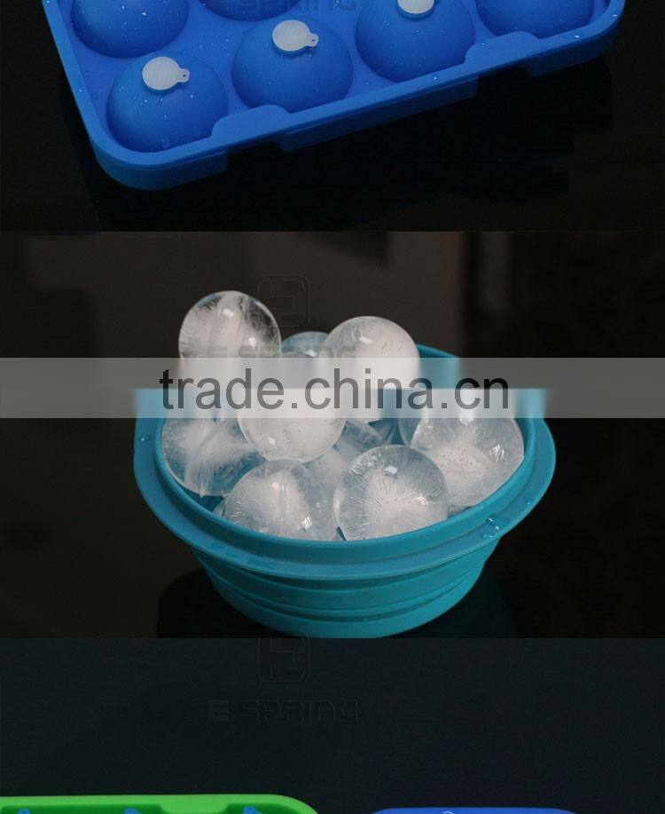 Perfect Ice Ball Maker Reusable BPA Free Silicone Ice Ball Tray With Lid