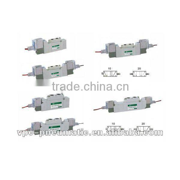 SY Series 5 ports Solenoid Valve, SMC Type Solenoid Valve, Rubber Seal, Life Cycle 50 million