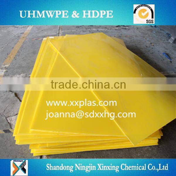 several colors and sizes High Density polyethylene sheet