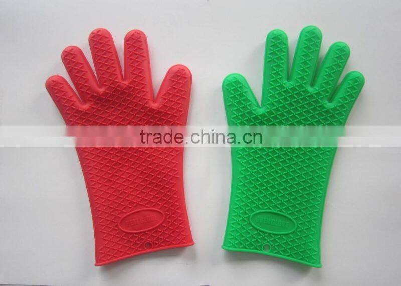 5 Fingers Oven Mitts Silicone Gloves Set Of 2