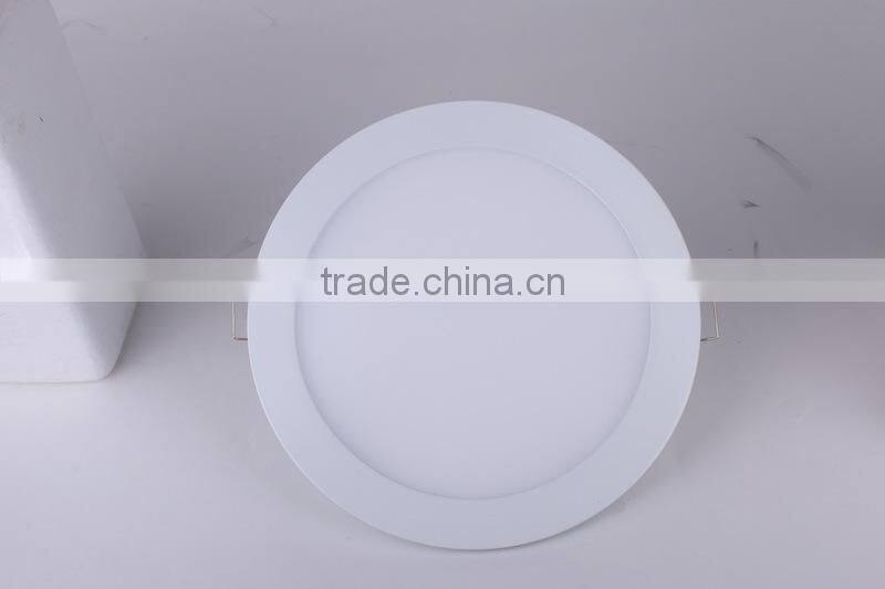 Pure white cutout 160mm 12w led Panel Light round for residential lighting