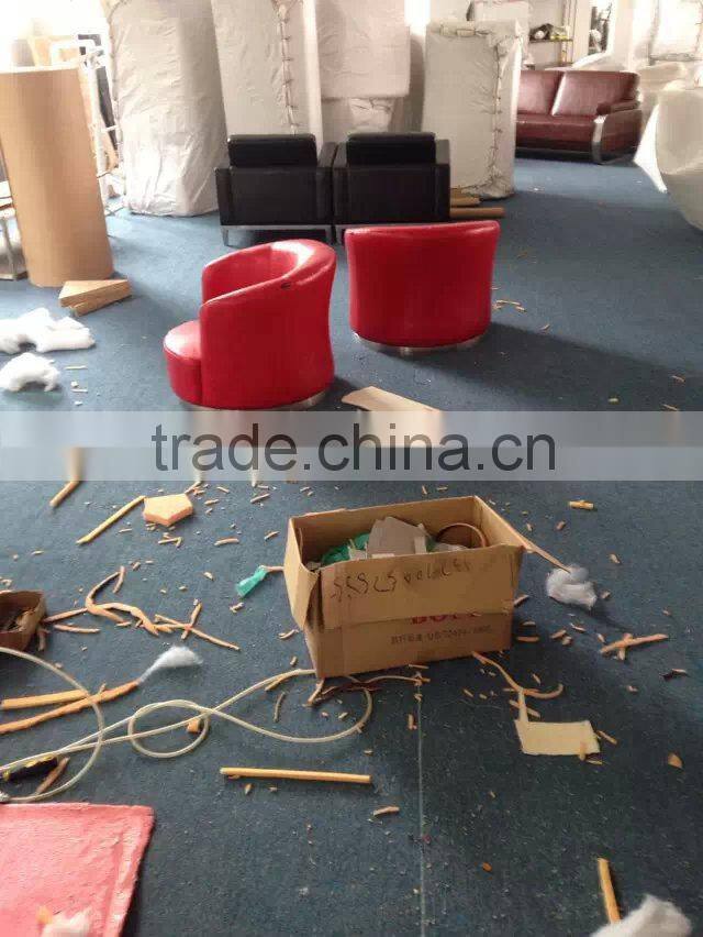 Green leather fancy sectional sofa sets 131 G-319