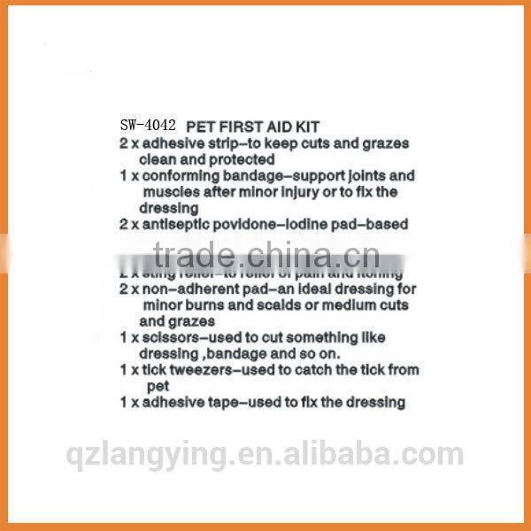 New Plastic mini first aid kit for dog