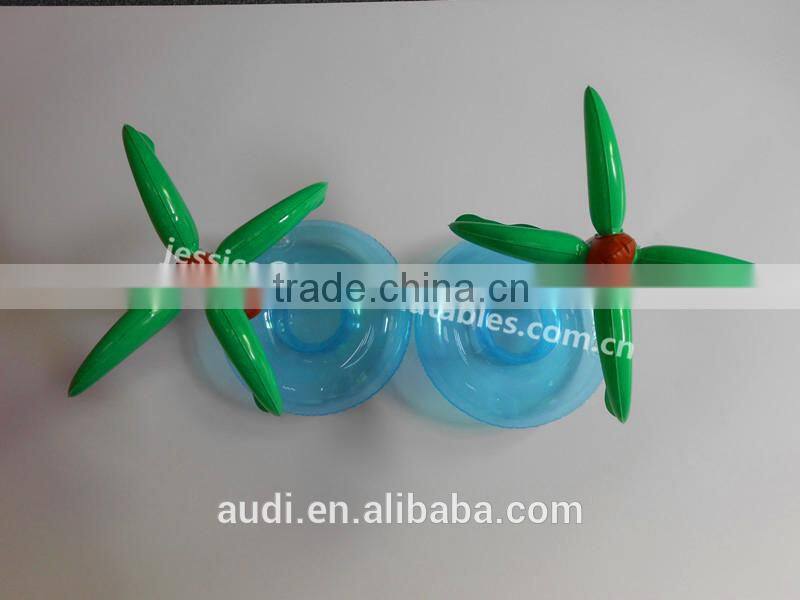 Plastic Inflatable palm tree cup holders