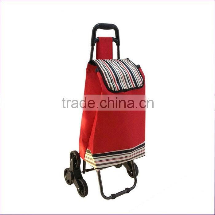Custom Wholesale Fabric 3 Wheeled Shopping Cart For Climbing Stair