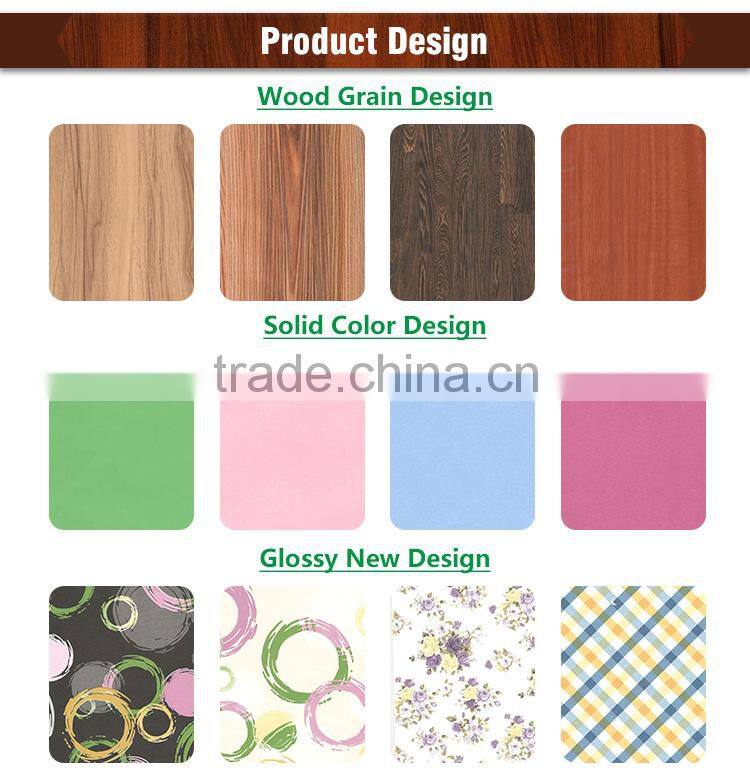 wood texture rigid pvc for furniture