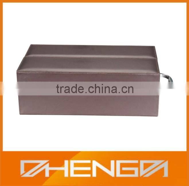 Best Sell factory customized 3 bottles leather wine packing box (ZDS-F380)