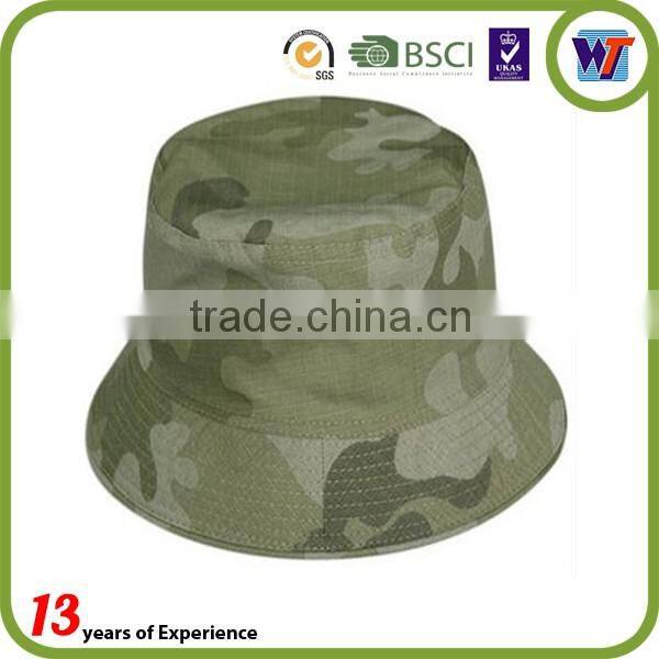 Cotton Military Bucket Caps Fishmen Camo Bucket Hats and Caps
