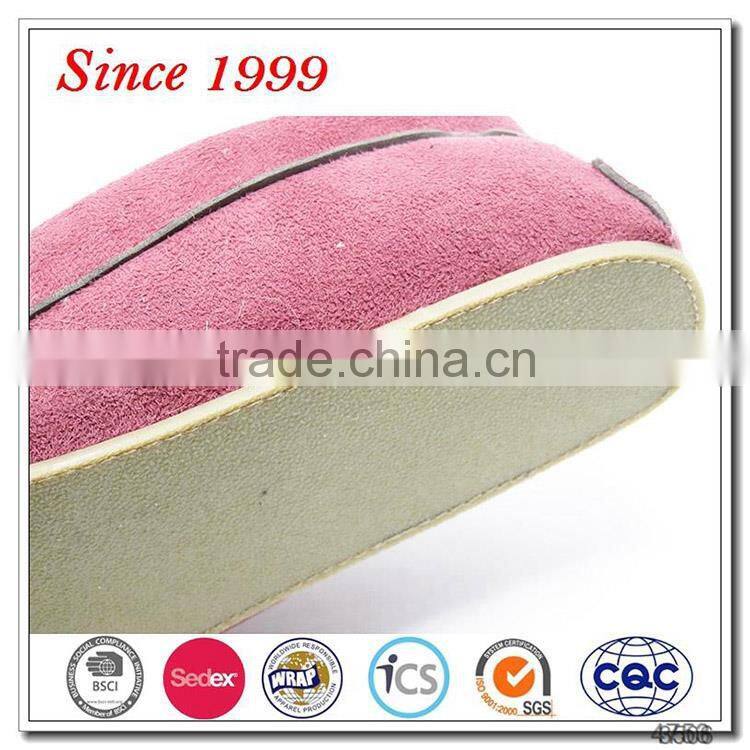 2016 red soft ladies moccasin shoes from china