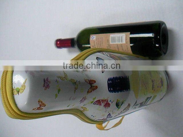 GC-- New design PU smooth surface bottle packaging Champagne eva cases
