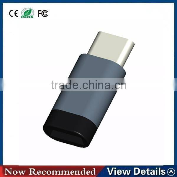2016 usb 3.1 gender gold metal shell type-c adapter for bank power