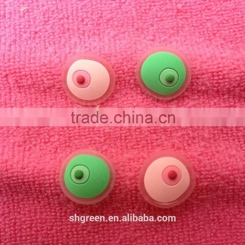 2D or 3D transparent PVC rubber patch for sportwear