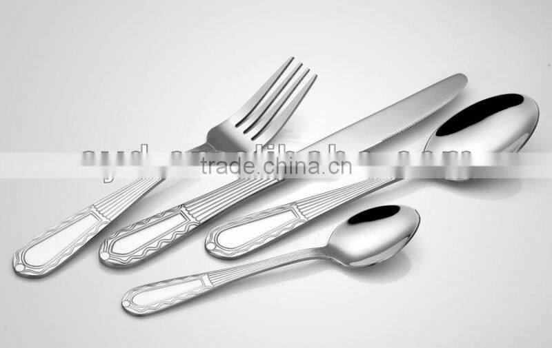 High grade stainless steel dinner set