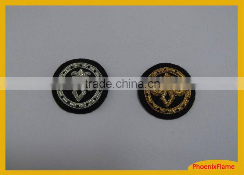 Indian metallic thread embroidery patch