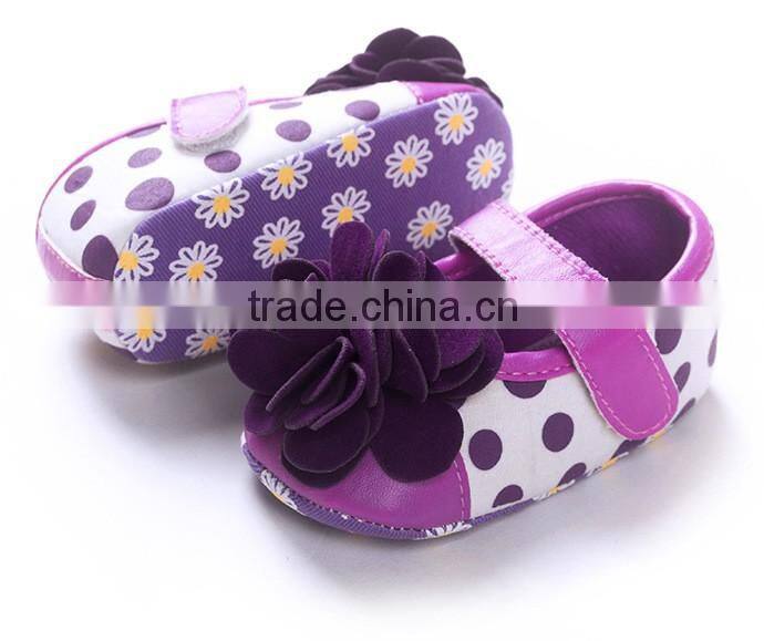 hot sale high quality beautiful flower baby girl dress baby shoes