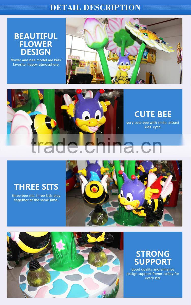 Funshare Indoor Amusement Park Rides Bee Carousel Rides Carousel Ride